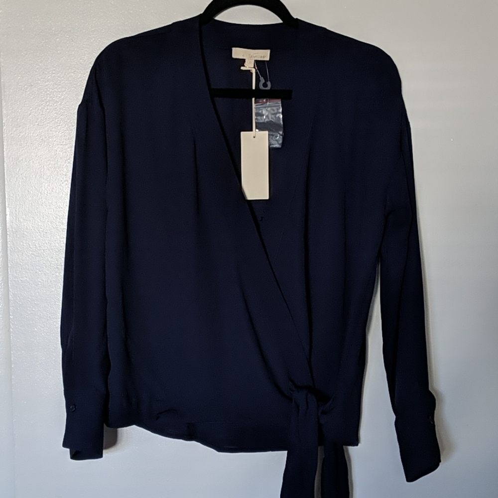 Navy blue blouse
